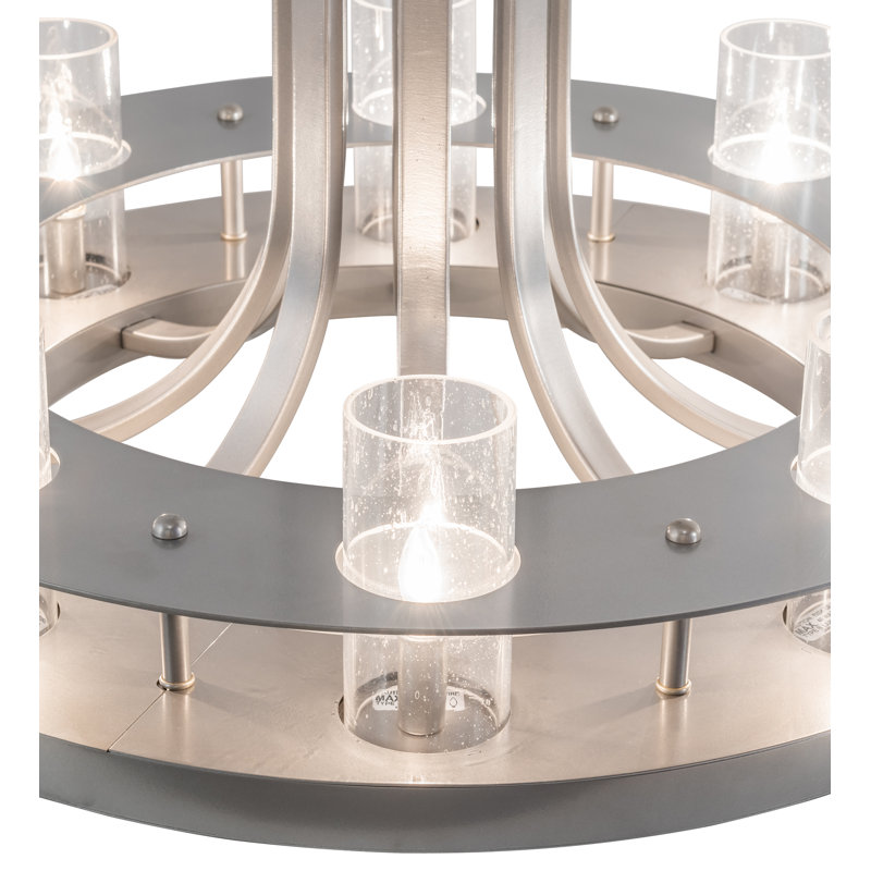 Lustre cylindrique unique à 8 lumières Afschin