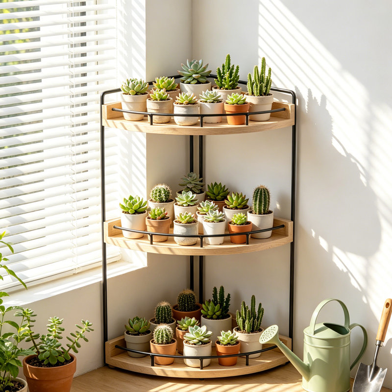 Étagère de rangement de coin pour salle de bain à 3 niveaux - Tablette de rangement en bois de 16 po de hauteur vendue pour les soins de la peau, le maquillage, le parfum, l'évier de cuisine, le meuble-lavabo, la commode