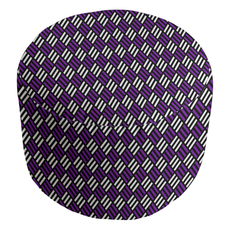 Repose-pieds Avicia, Mauve / noir / blanc