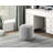 Cylindrical Chenille Upholstered Pouf with Non-Slip Base, Multi-Functional Ottoman for Seating and Footrest.