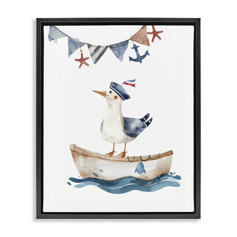  «Mignon», art mural sur toile flottante, par LSR Design Studio, H 31 po x l 25 po, Cadre flottant noir de jais