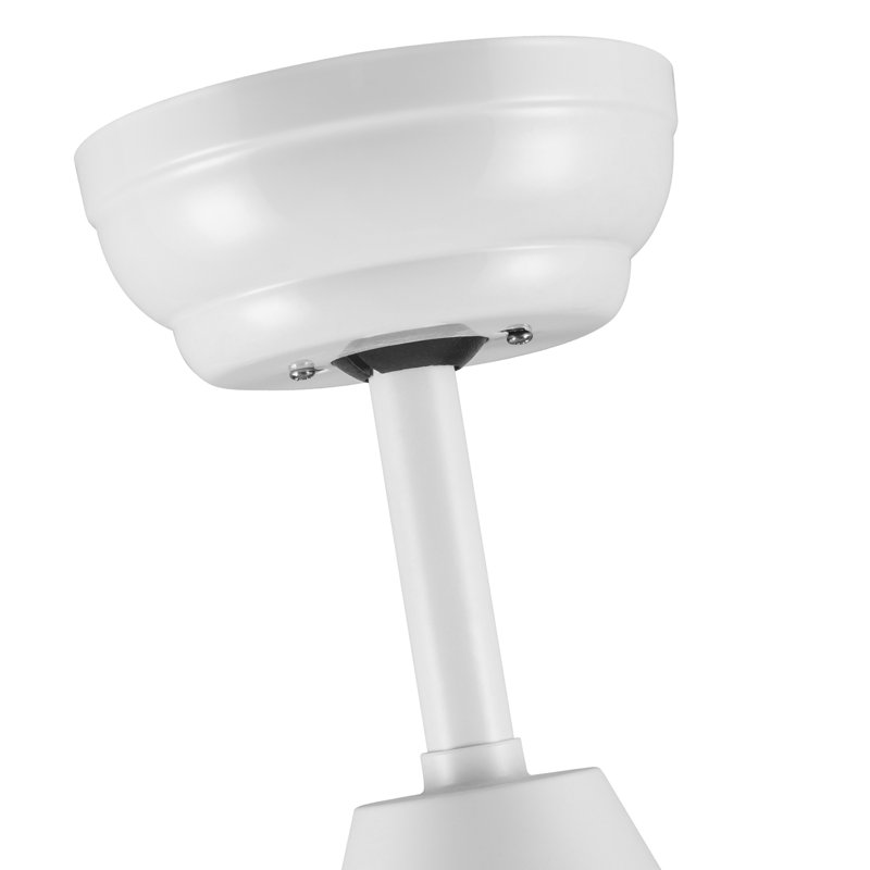 42 inch indoor white ceiling fan with led light