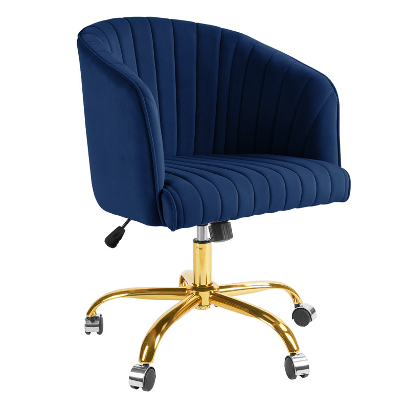 Chaise de bureau Caleia, Bleu marine