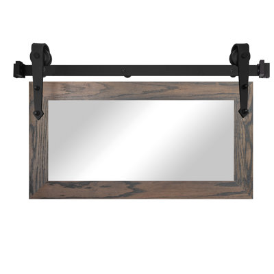 Manoil Solid Wood Rectangle Mirror