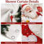 Ensemble de rideau de douche Christmas, rideau de douche Holiday Decor avec crochets