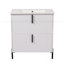 Meuble-lavabo 30 po avec lavabo en céramique et tiroirs pleine extension-116792532