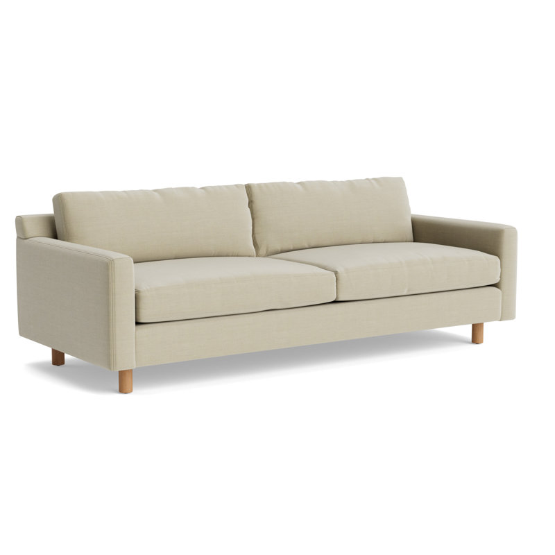 Hunter No Welt 90 Sofa, Performance Linen - Flax, Natural