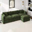 Canapé-lit en chenille moderne avec repose-pieds-1076184504-1076184505