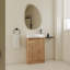 Meuble-lavabo autoportant de 23 po avec lavabo et portes à fermeture douce-676090899