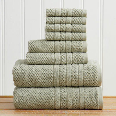Ensemble de serviettes 100% coton à carreaux