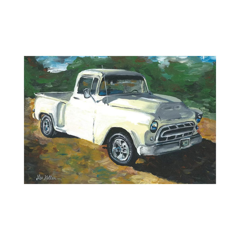 55 Chevy Truck 1 Piece Wrapped Canvas Painting, 66.04 cm H x 45.72 cm W x 1.91 cm D