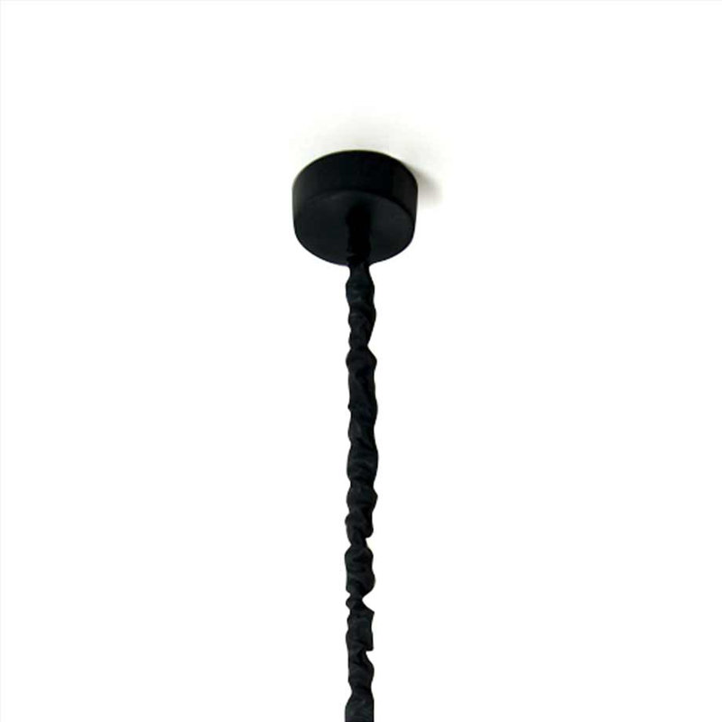 Paint 1 - Light Dome Pendant, Black/Orange