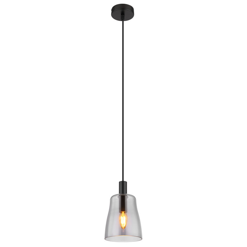 Colyer Single Pendant Light, 1 Light, Black