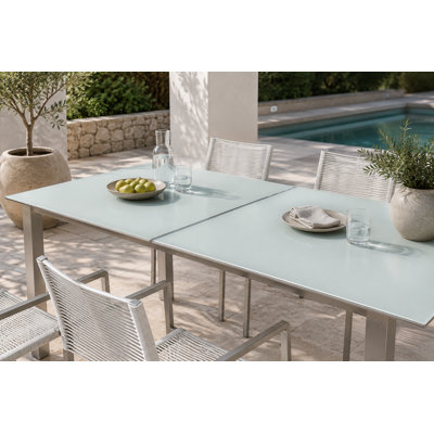Table de salle à manger d'extérieur en aluminium Bella