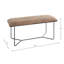 Layoune Genuine Leather Upholstered Bench