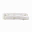 Ensemble de canapé de luxe 2 pièces de style moderne avec dossier courbé et méridienne, canapé modulaire faisant face à la droite, canapé Boucle-499151561