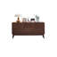 Commode d'appoint simple en noyer noir
