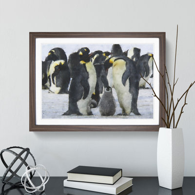 Emperor Penguins - Picture Frame Graphic Art