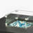 Square Fireplace Table Transparent Windshield Resistance Fortification, 14.15In X 14.15In, 2.5Lb 14.4"X14.4" Fire Glass Screen, Weight