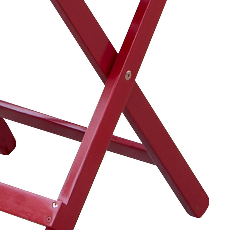 Table d'appoint en bois , Rouge