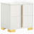 White 2-Drawer Nightstand