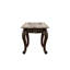 Élément de finition élégant, en bois de cerisier et en marbre, s'adapte à plusieurs styles de décoration, bureau de salon polyvalent à installation instantanée, rehausse l'ambiance, aucun assemblage requis
