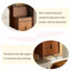 Table de chevet compacte Mid-Century