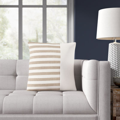 Hegg Striped Linen Throw Pillow