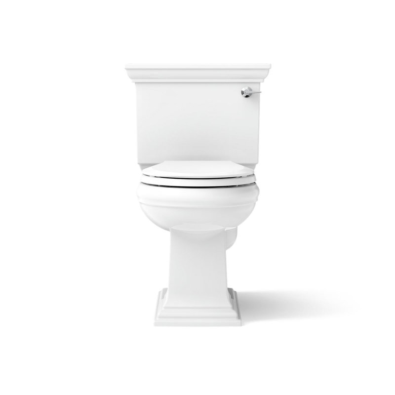 Memoirs® Stately Comfort Height 1.28 gpf Two-piece Round-front Toilet, White, Right-Hand