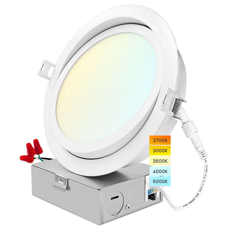 6'' Dimmable Air-Tight IC Rated LED Canless Recessed Lighting Kit