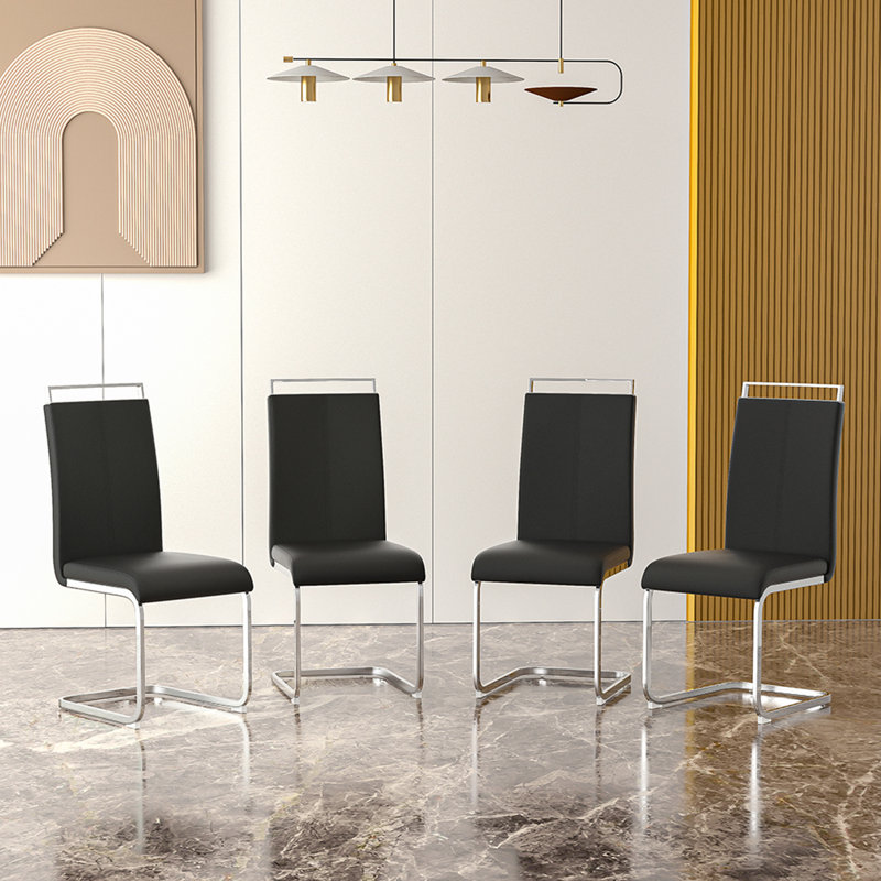 Lisco Upholstered Dining Chair, Black