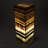 Large Red Asteroid Onyx Lamp