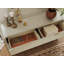 Ensemble de chambre à coucher 6 pièces avec lit à panneaux, commode, miroir, deux tables de chevet et commode Croskey en gris clair, très grand Croskey-7904737