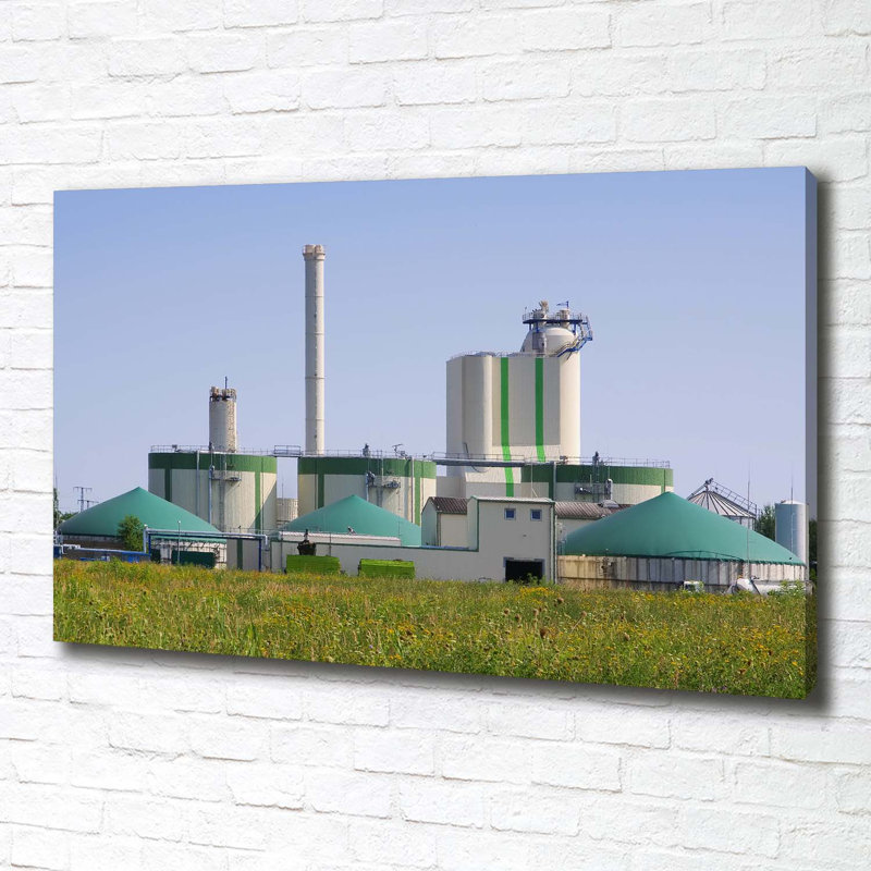 The Biogas Plant - Wrapped Canvas Print