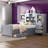 Twin Size Storage Platform Bed Captain Bed- 18 Storage Compartments - Solid Pine Wood - 400LB Capacity-2028251635