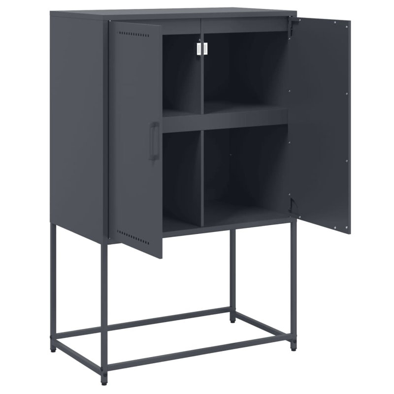 No_Yes_Yes_No_No Unfinished TV Stand, 68cm, Black