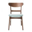 Ensemble de 2 chaises de salle à manger de style moderne Mid-Century avec siège rembourré