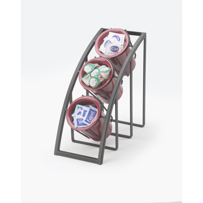 Mission Steel 3-Cylinder Sloped Flatware / Condiment Display