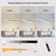 12 - Light LED Dimmable Linear Kitchen Island Pendant with Remote Control Included-474376413