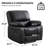 Breathable Leather Cushion Back Stitching Manual Recliner Chair-1580129657