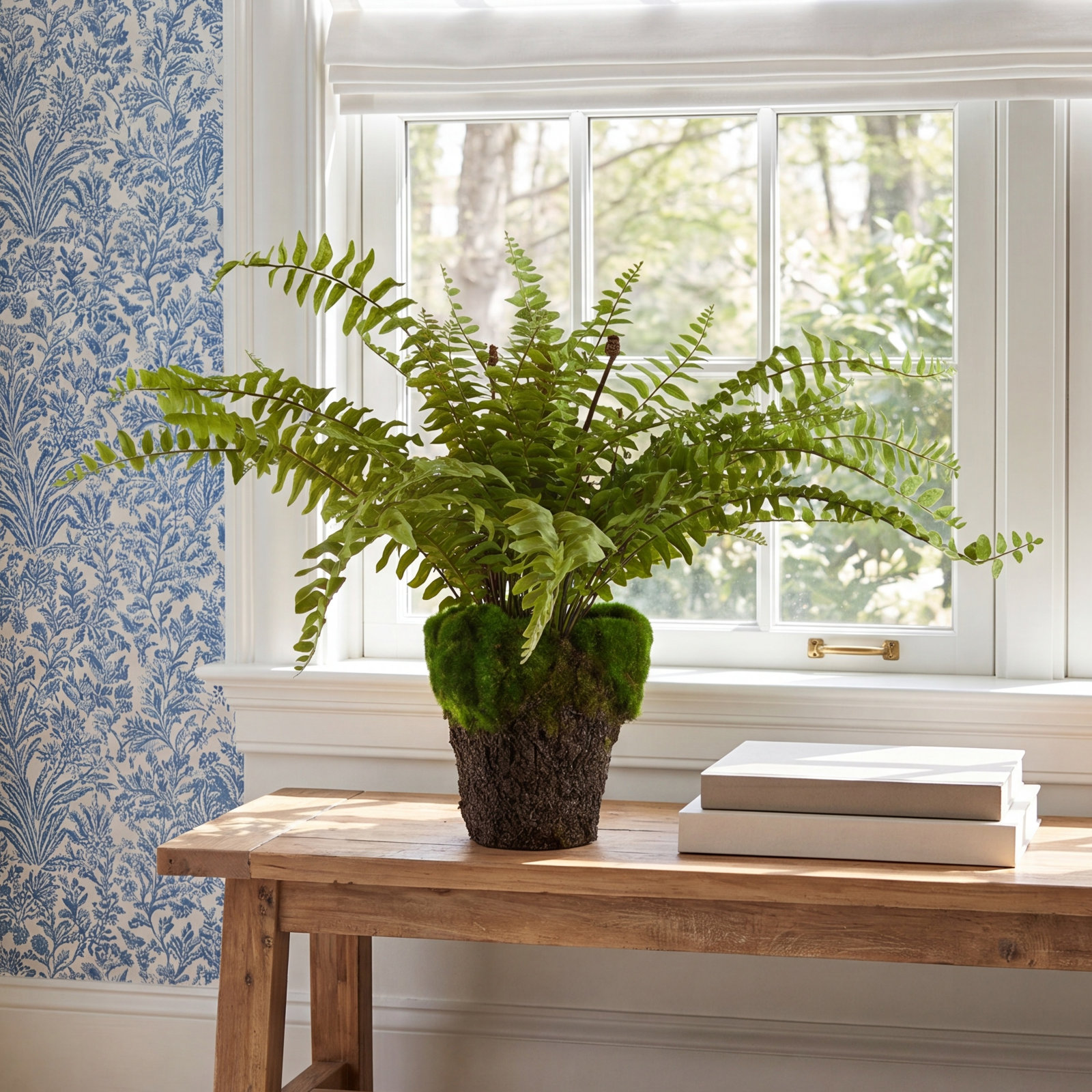 Fern Plant, 16" H x 6.25" W x 6.25" D