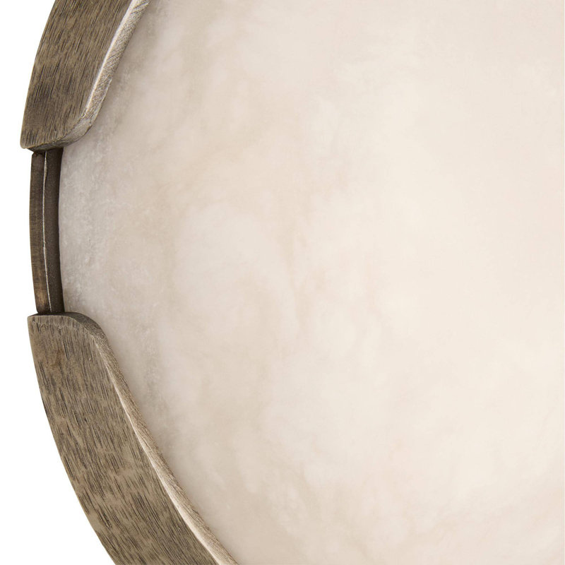 Elara Mini Flush Mount, White Bronze