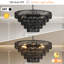 Luminaire suspendu noir en chanvre noir-128940660