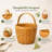 Quickway Imports Solid Wood Decorative Basket