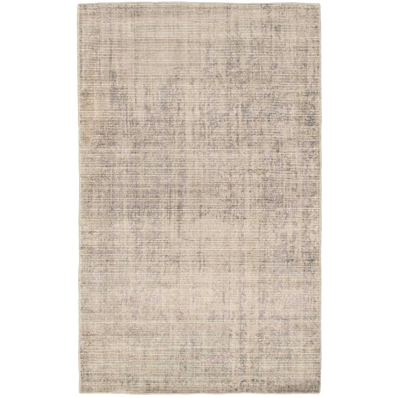 Tapis gris noué à la main Ulric