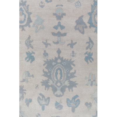 Lottie Hand Knotted Wool Abstract Area Rug