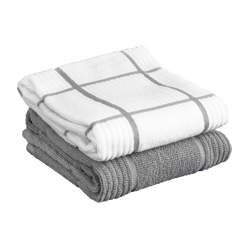 T-fal Parquet Kitchen Towel, Gray