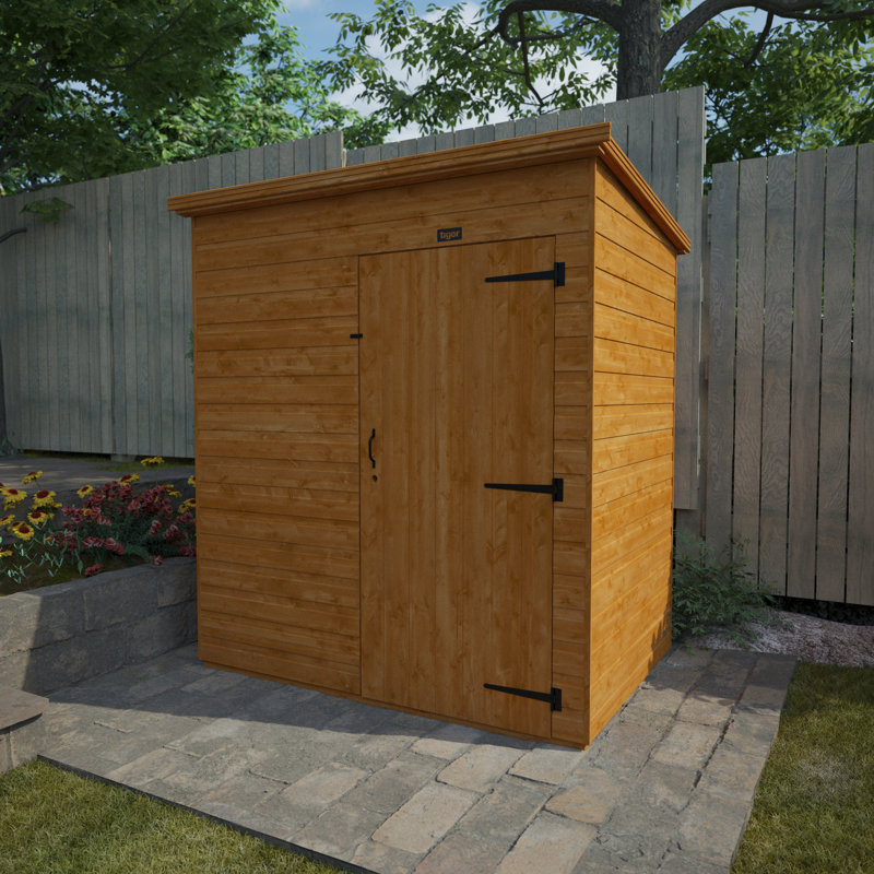 6x4w Tiger Shiplap Windowless Pent