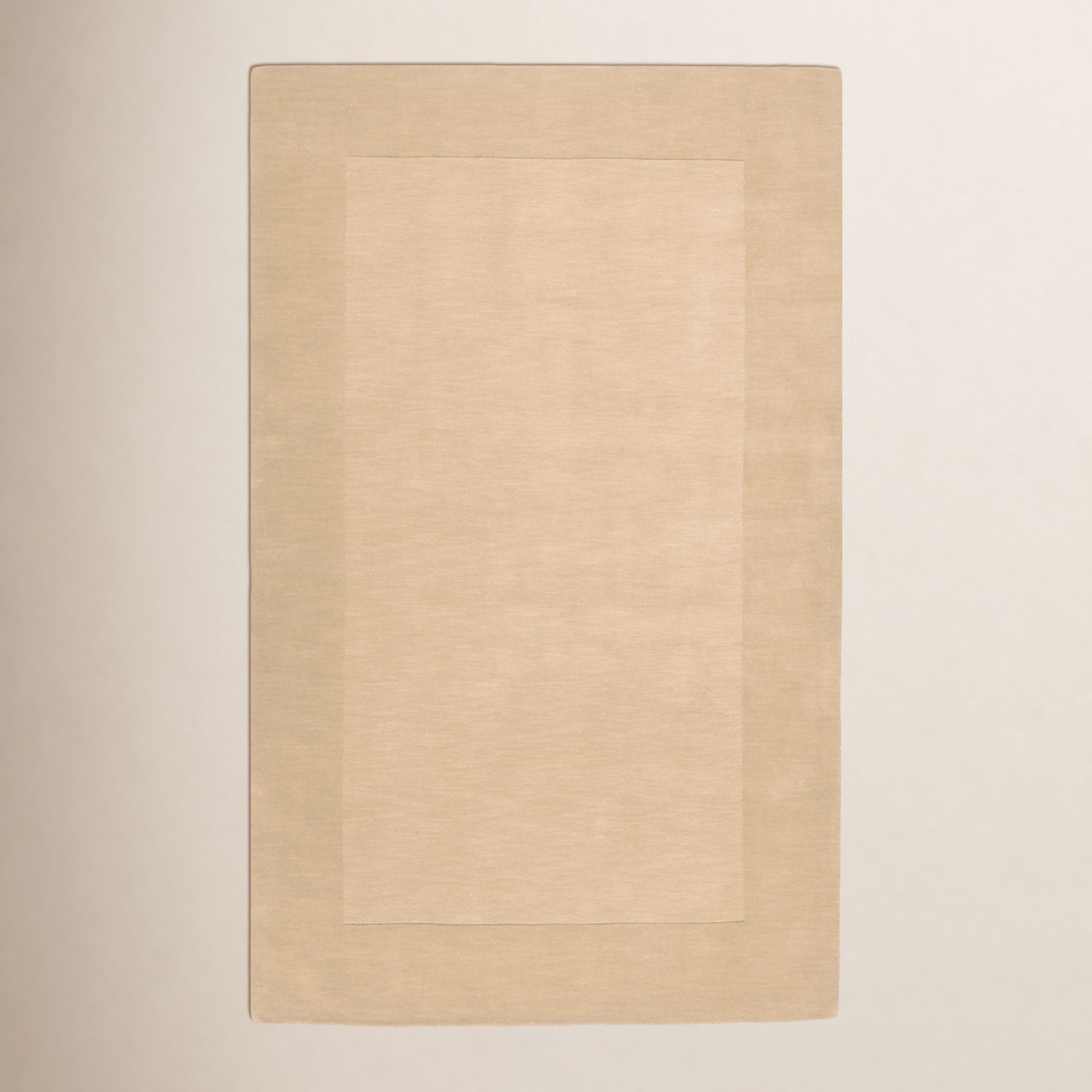 Dolma Handmade Wool Beige Rug, Rectangle 8' x 11'