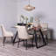 Kymisha Glass Top Metal Base Dining Table-1365800525